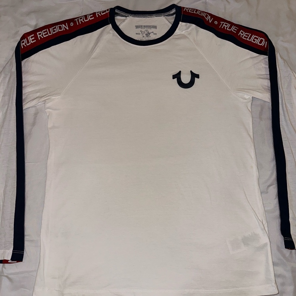 True Religion white long sleeve, small (fits big)